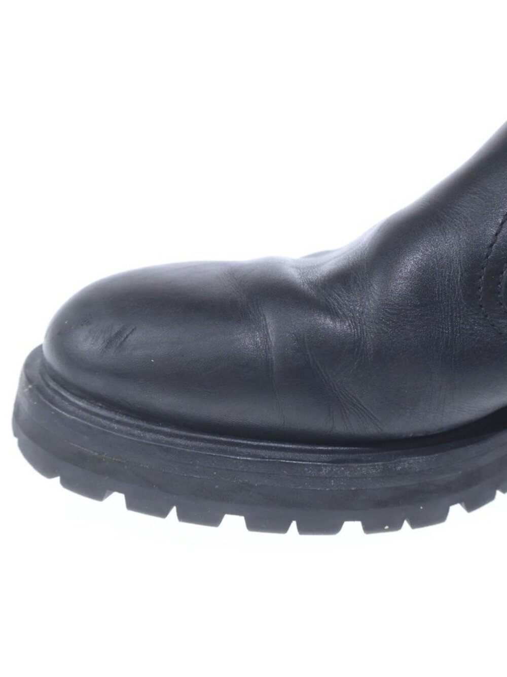 Celine Margaret Chelsea Side Gore Bib Lambskin Sole Ankle Boots Black Leather - Picture 6 of 6